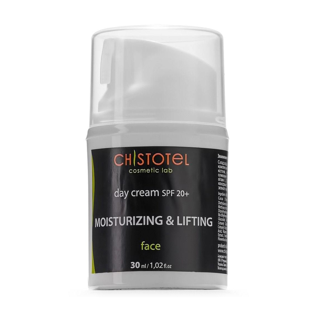 Денний крем для обличчя Chystotil Moisturizing &amp; Lifting Day Cream, SPF 20+, 30 мл